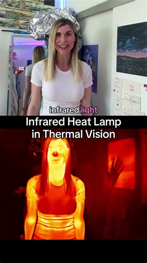 Heat lamp in thermal vision