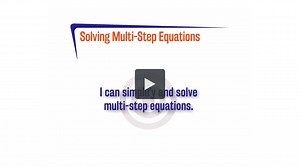 FL A.1.2 Solving Multi-Step Equations