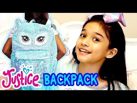 What's in my 🎒 BACKPACK? 💗 Justice