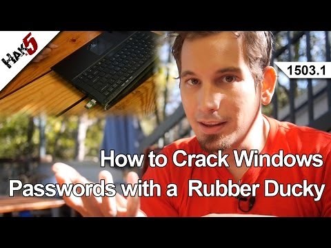 How to Crack Windows Passwords with a Rubber Ducky, Hak5 1503.1