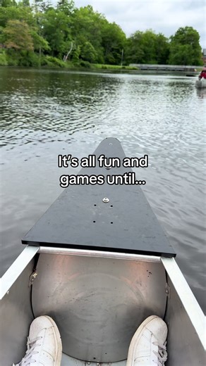 Canoeing Fails: Falling into the Smelly Pond!