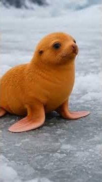 Ginger Albino Seal Pup Rare Animal | Albino Seal Rarity 1 in 100000 Nature Wonder | #sealpup #wild