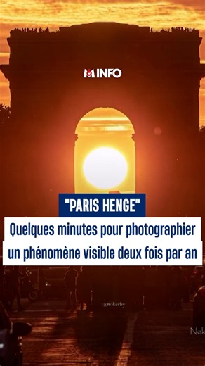 "Paris Henge": a few minutes to photograph this phenomenon
