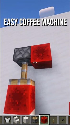 Easy Coffee Machine Tutorial #minecraft #minecraftcrops #minecraftshorts #minecrafthowto #redstone