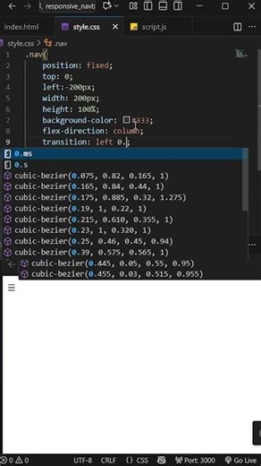 Responsive Navbar Tutorial HTML CSS JavaScript