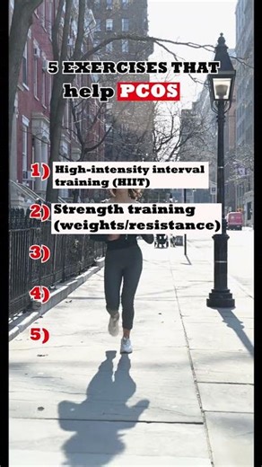 5 Exercises that help PCOS #periodfeatures #pcos #womenshealth