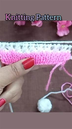 Two Colours knitting Pattern for Sweater #knitting