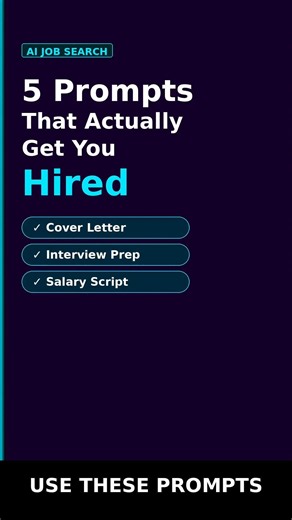 5 AI Prompts for Job Seekers That Actually Work (Cover Letters, Interview Prep & Salary)