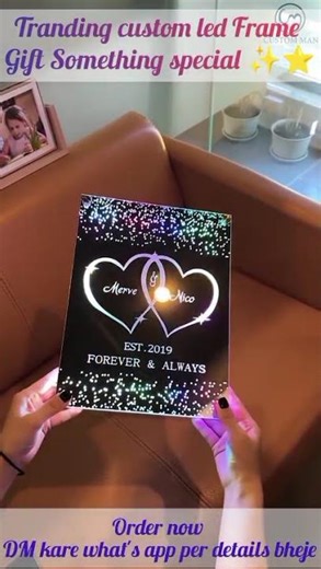 💖 LED Frame with Photo | Romantic & Unique Gift Idea#customizegift
