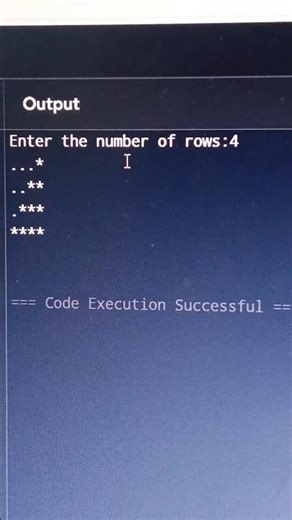 C Programming For Printing The Star Pattern ✨⭐ 🧑🏻‍💻 // #ytshorts #coding #cprogramming #starpattern