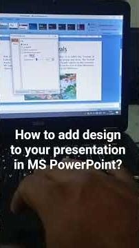 How to add design to your presentation in MS PowerPoint? #PowerPoint #Design #shorts