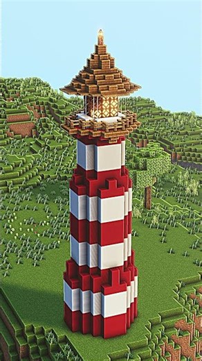 Minecraft Lighthouse 💡 #minecraftbuilding