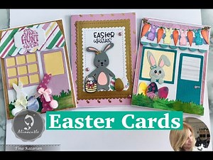 3 Easter Cards // Alina Craft // Easy Cardmaking step by step