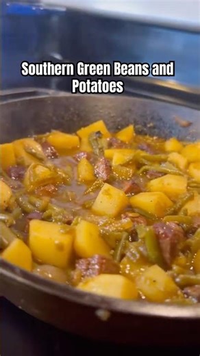 Southern Green Beans and Potatoes #homemade #easyrecipe #quickrecipe #foodie #cooking #diy #cooking