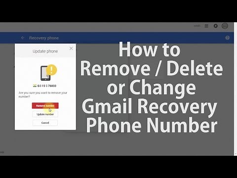 How to Change or Remove Gmail Recovery Phone Number
