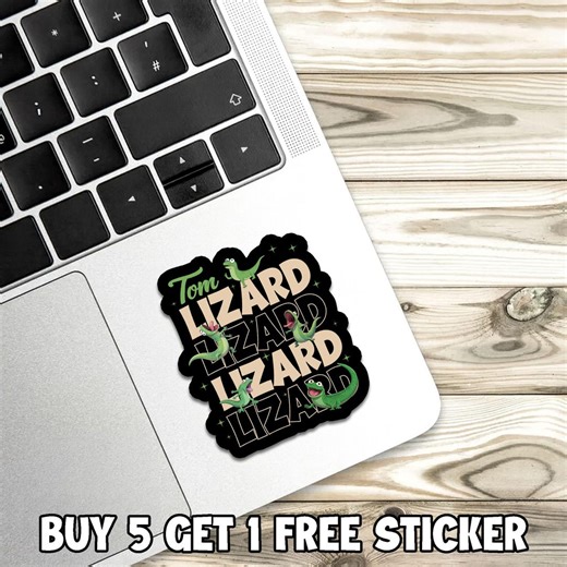 Tom the Lizard Meme Sticker Vinyl Lizard Sticker Water Bottle Funny Meme Tiktok Laptop Sticker Gift for Friend Stickers Lizard Meme - Etsy