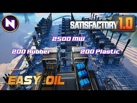 T5 & 6 Unlocked: Fast, Easy, Powerful Build for STARTER OIL | 05 | Satisfactory 1.0 | Lets Play
