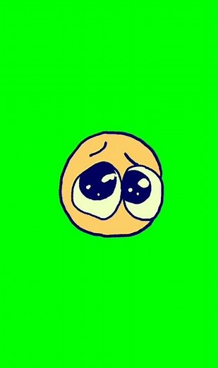 tears emoji - green screen