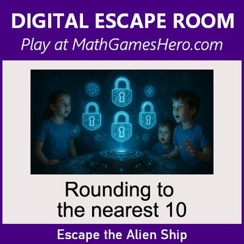 Rounding to the nearest 10 | Digital Math Escape Room Game