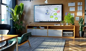 Innovative language learning platform mockup with interactive lessons and speaking practice, ideal for language learners and educators, hyperrealistic . Video