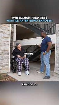 Wheelchair pred gets hostile after being exposed 🚨 #jidion #edpwatch #police #viral