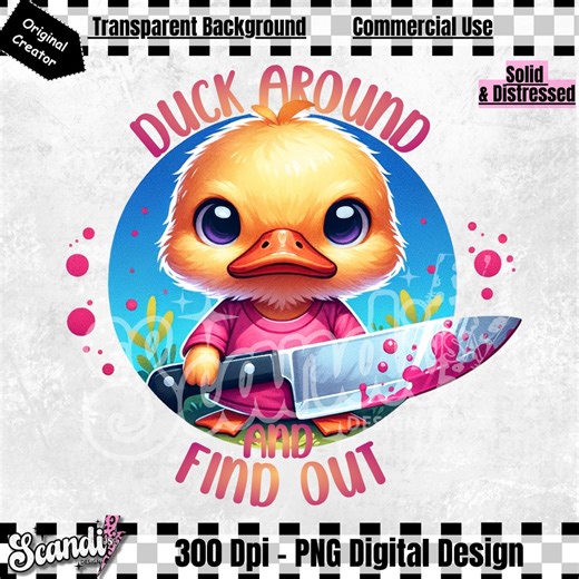Rolig anka Clipart PNG, spydig sublimeringsdesign (digital nedladdning) - Etsy Sverige