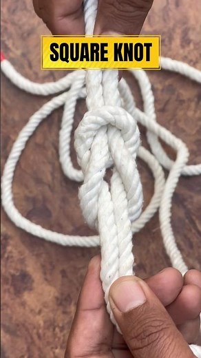 Square Knot Tutorial | How to Tie a Square Knot Step by Step #knots