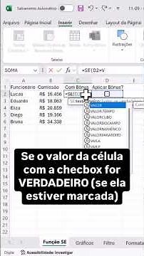 Descubra a função de checkbox no Excel | #shorts
