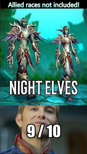 Ranking all WORLD OF WARCRAFT playable races #worldofwarcraft #ranking #wow