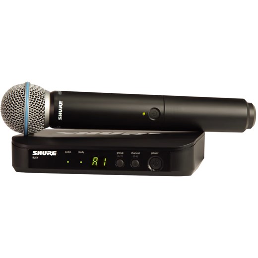 Shure BLX24/B58 Handheld Wireless System with BETA 58A, H9 Band - Open