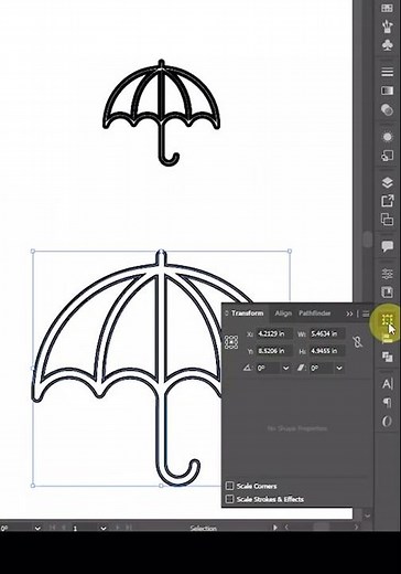 Scale Objects Without Outline Distortion in Adobe Illustrator #graphicdesign #illustratortips