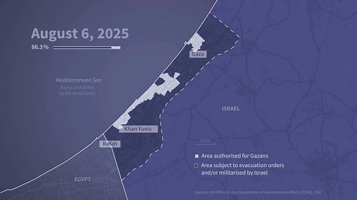 ANIMATED MAP: the Gaza Strip since March 2025