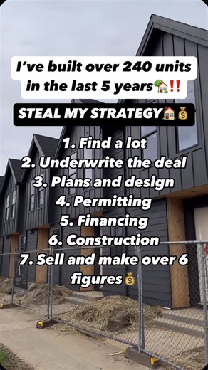 4.4K views · 226 reactions | Steal my strategy Comment “7step” and I’ll send you a more detailed pdf of our 7 step building process  #explore #build #realestate #development | Arthur Ryapolov | Facebook