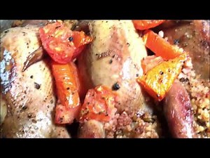Partridges stuffed with Couscous. The most delicious recipe I have tried