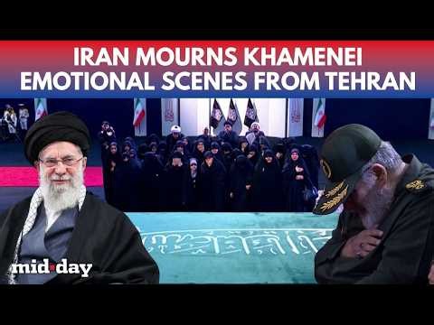 Khamenei Funeral BEGINS: Women BREAK DOWN, Thousands FLOOD Tehran To Pay Tribute To Ali Khamenei