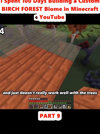 100 Days Building a Custom Birch Forest in Minecraft