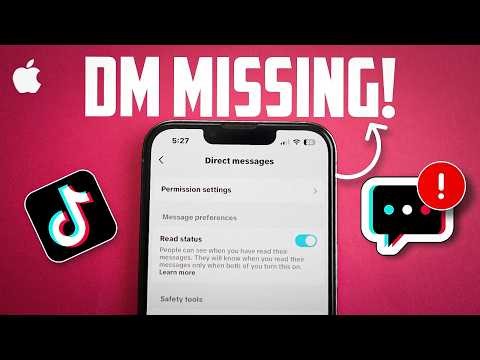 How to Fix Direct Message Option Missing in TikTok | TikTok DM Not Working on iPhone