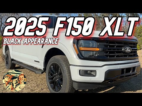 NEW 2025 FORD F150 XLT: SPACE WHITE, BLACK APPEARANCE PACKAGE PLUS w/ DUAL EXHAUST, FX4 &3.5L HYBRID