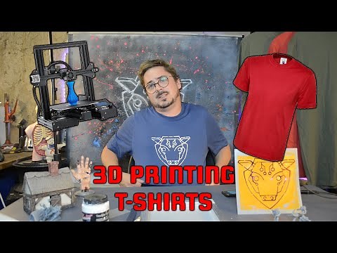 2D printing with a 3D printer : Screen print t-shirts with an FDM printer