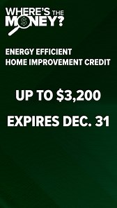 Energy efficient home improvement credit expires Dec. 31