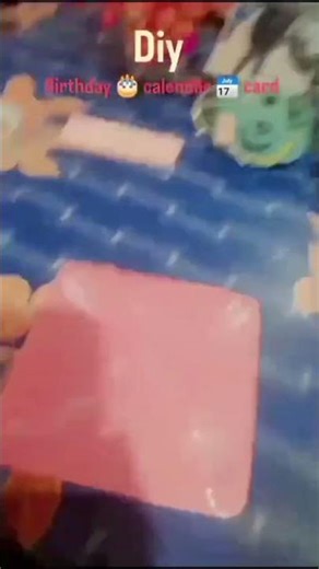 aesthetic birthday card calendar by || paper #shortsfeed #craft #craftideas #shorts