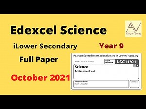 End of Year 9 - Achievement Test LSC11 - 2021 October Science - Full Paper || Change in Velocity