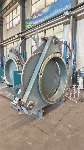 DN1450 Goggle Valve /Blind Valve Welding #valve #valvefactory