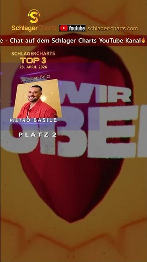 🎙️SCHLAGER CHARTS TOP 3 - 23. APRIL 2026💕#schlager #popschlager #charts #top3 #nummer1#hit#musik