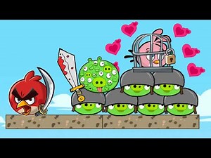 Angry Birds Heroic Rescue - FIGHT THE PIGGIES TO RESCUE THE STELLA GIRLFRIEND FROM THEM!