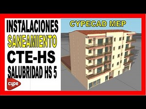 CYPECAD MEP SANEAMIENTO. CYPECAD MEP SALUBRIDAD. Tutorial Clase 42. Instalaciones del edificio.