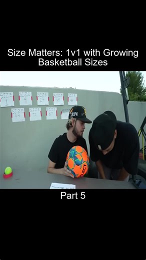 Part 5 Size Matters 1v1 with Growing Basketball Sizes