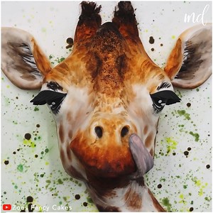 164K views · 709 reactions | Impossibly realistic giraffe head, a cake tutorial! | MetDaan Cakes | Facebook