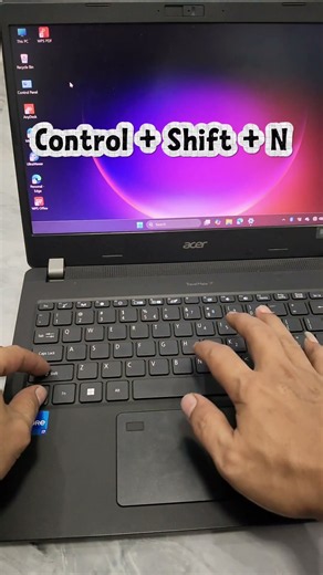 Cara cepat buat folder baru
