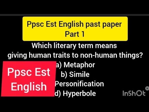 Ppsc Est English past paper question/ppsc Est English important que #ppscallexamsquestionandanswer
